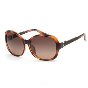 NWT FERRAGAMO Brown Gradient Butterfly Sunglasses Style SF744SLA